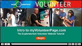 Exploratorium volunteer website tutorial