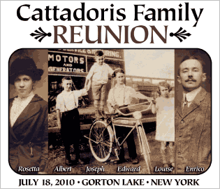 t-shirt design for the Cattadoris Reunion