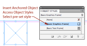 Insert anchored object using object styles